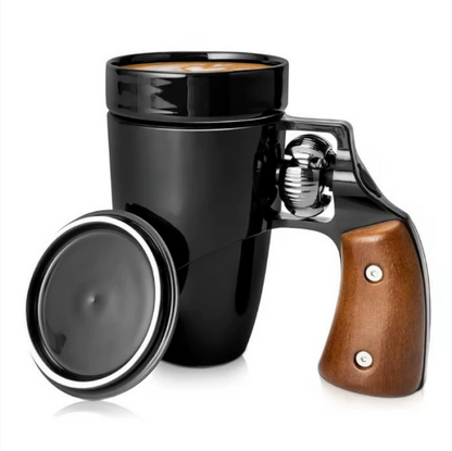 Rotatable Scroll Espresso Mug | Unique Ceramic Coffee Cup with Fun Features