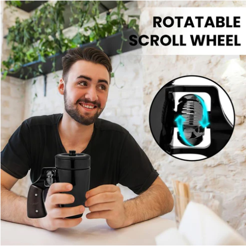 Rotatable Scroll Espresso Mug | Unique Ceramic Coffee Cup with Fun Features