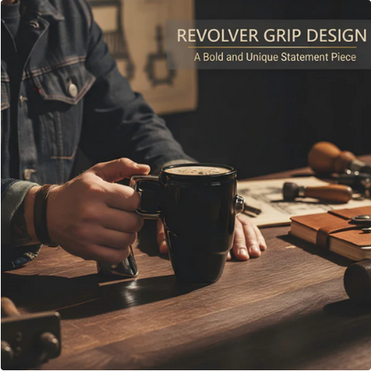 Rotatable Scroll Espresso Mug | Unique Ceramic Coffee Cup with Fun Features