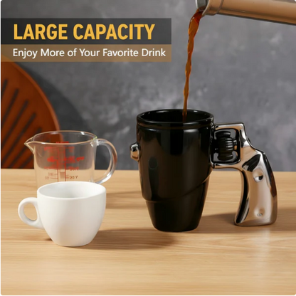 Rotatable Scroll Espresso Mug | Unique Ceramic Coffee Cup with Fun Features